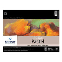 Canson Mi-Teintes Pastel Paper Pad Earth Tones 12x16 inches