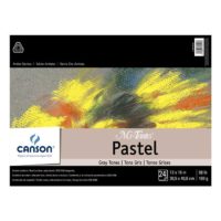 Canson Mi-Teintes Pastel Paper Pad Gray Tones 12x16 inches