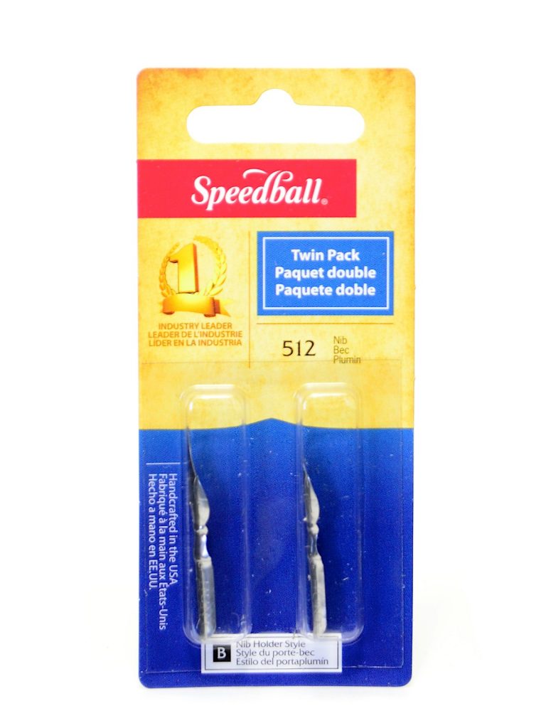 Speedball Calligraphy Dip Pen Nibs Twin Pack 512 PALETTE ART