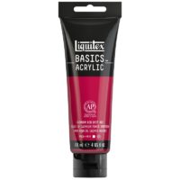 Liquitex BASICS Acrylic Paint 4-oz tube, Cadmium Red Deep Hue