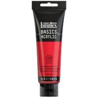 Liquitex BASICS Acrylic Paint 4-oz tube, Cadmium Red Medium Hue