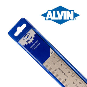 Alvin Stainless Steel Ruler 12 inches