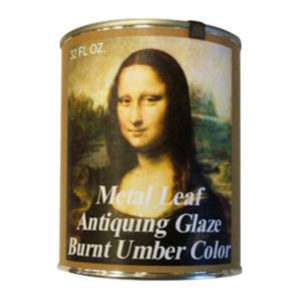 Mona Lisa Gold Leaf Waterbased Antiquing Glaze 32oz