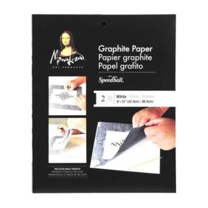 Mona Lisa Black Graphite Paper - 2 Sheets - 9x12 inches
