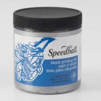 Speedball Water Soluble Block Printing Ink Silver