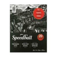 Speedball Printmaking White Paper Pad 8.5x11 Inches