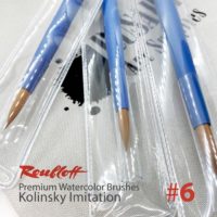 RoubloffÂ® AQUA Premium Brushes. Kolinsky Imitation - Round #6