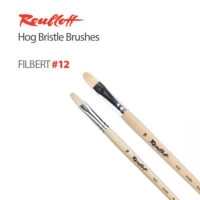 Roubloff Brushes Hog Bristle Filbert 12