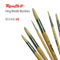 Roubloff Brushes Hog Bristle Round 5