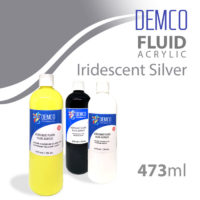 Demco Fluid Acrylic 473ml Iridescent Silver