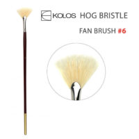 Natural Hog Bristle Fan Brush #6