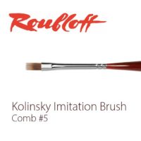 Roubloff Kolinsky Imitation Brushes for Nail Design, Comb 5
