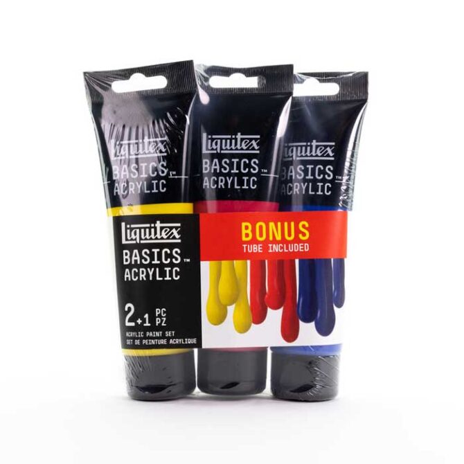 Liquitex Basics Acrylic Primary Colors Set