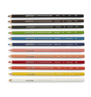 Prismacolor Scholar Colored Pencil Set of 12 Assorted Colors in Easel ...