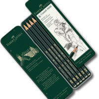 Faber-Castell Set of 6 - 9000 Graphite Pencils