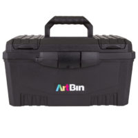 Artbin® - 17" Twin Top Art Supply Box - Black - 6918AB