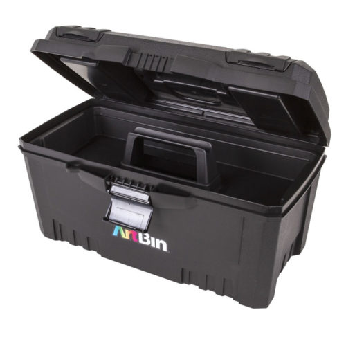 Artbin® - 17" Twin Top Art Supply Box - Black - 6918AB