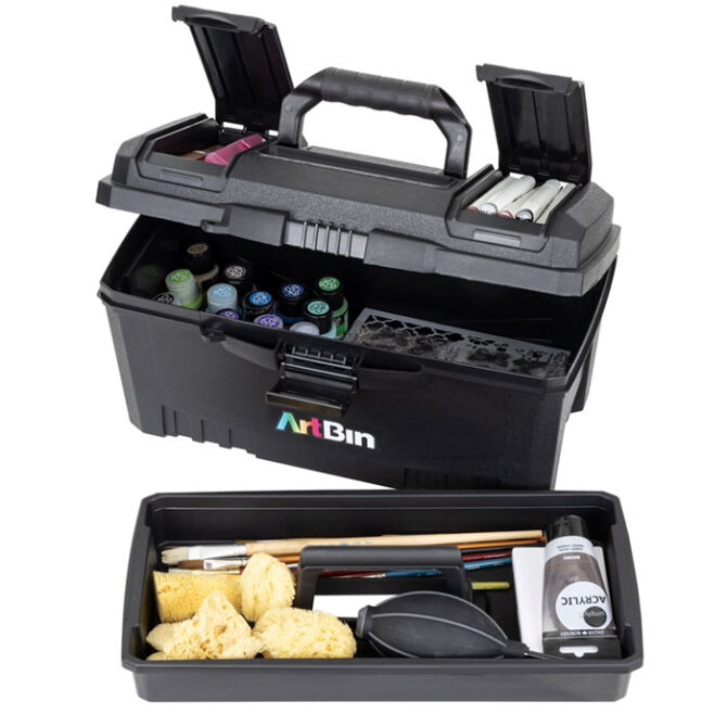 ArtbinÂ® - 17" Twin Top Art Supply Box - Black - 6918AB