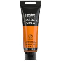 Liquitex BASICS Acrylic Paint 4-oz tube, Cadmium Orange Hue