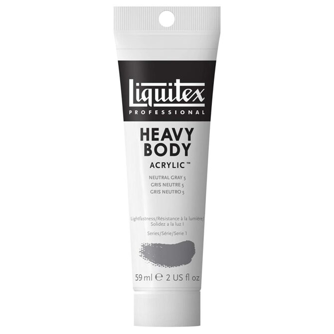 Liquitex Heavy Body Acrylic Neutral Gray 5