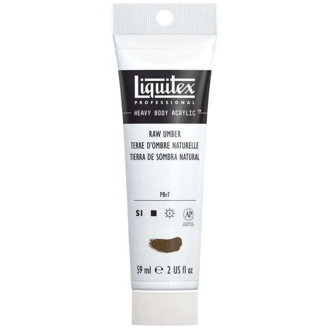 Liquitex Professional Heavy Body Acrylic Paint 2-Ounce Tube, Raw Umber - Series 1