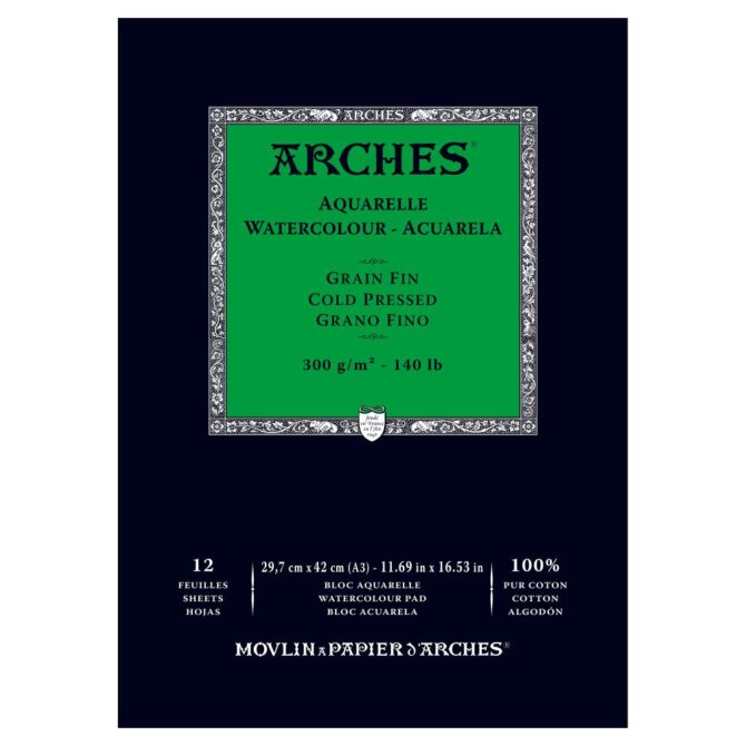Arches Watercolor Cold Pressed Paper Pad
