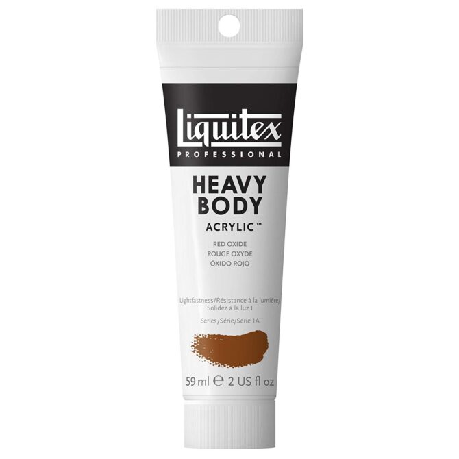 Liquitex Professional Heavy Body Acrylic Paint 2-Ounce Tube, Red Oxide - Series 1