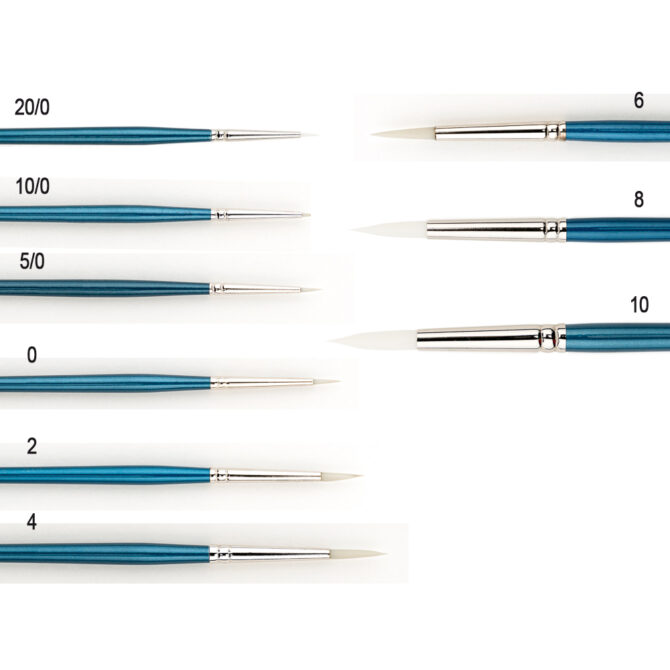 DEMCO Brush Series 7003- Round synthetic detail brush - #0