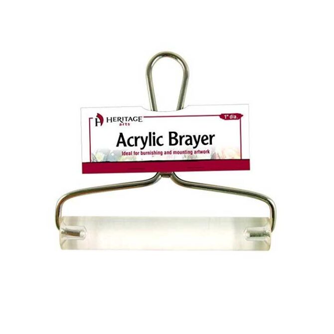 Heritage Arts 6" Clear Acrylic Brayer