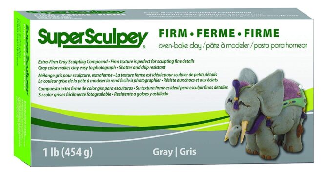 SculpeyÃ‚Â®-SuperSculpeyÃ‚Â® Firm Clay Gray