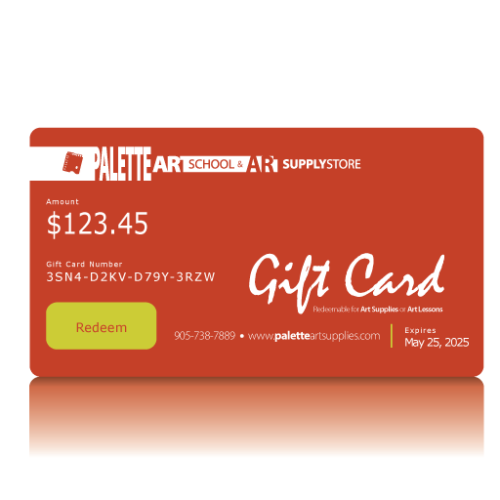 Palette Art School & Art Supplies Gift Card