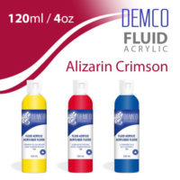 Demco Fluid Acrylic 120ml - Alizarin Crimson
