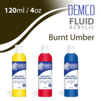 Demco Fluid Acrylic 120ml - Burnt Umber