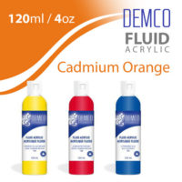 Demco Fluid Acrylic 120ml - Cadmium Orange