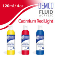 Demco Fluid Acrylic 120ml - Cadmium Red Light