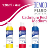 Demco Fluid Acrylic 120ml - Red Medium