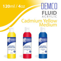 Demco Fluid Acrylic 120ml - Yellow Medium