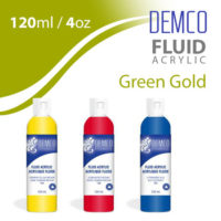 Demco Fluid Acrylic 120ml - Green Gold