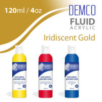 Demco Fluid Acrylic 120ml - Iridiscent Gold