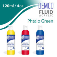 Demco Fluid Acrylic 120ml - Phtalo Green