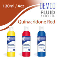 Demco Fluid Acrylic 120ml - Quinacridone Red