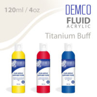 Demco Fluid Acrylic 120ml - Titanium Buff