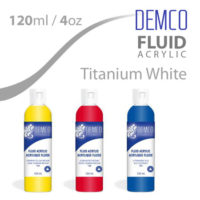 Demco Fluid Acrylic 120ml - Titanium White