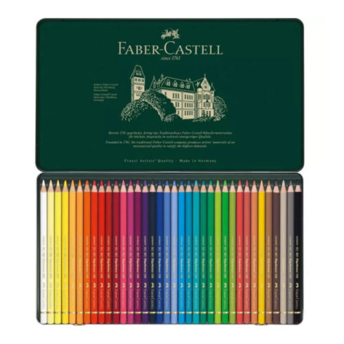 Faber-Castell Polychromos Colour Pencils, tin of 36