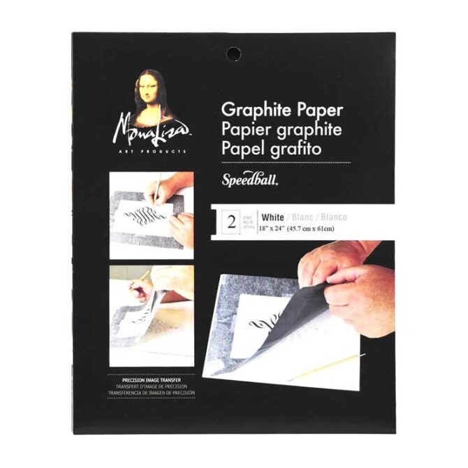 Mona Lisa Black Graphite Paper - 2 Sheets - 9x12 inches