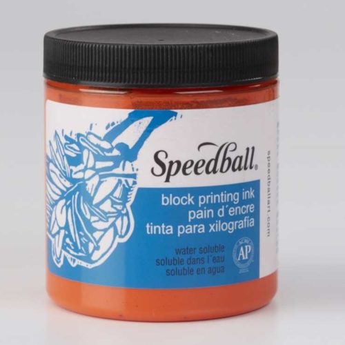 Speedball Water Soluble Block Printing Ink Orange