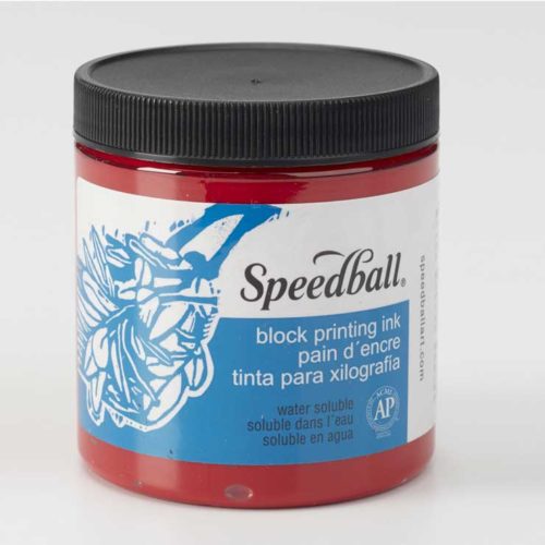 Speedball Water Soluble Block Printing Ink Red