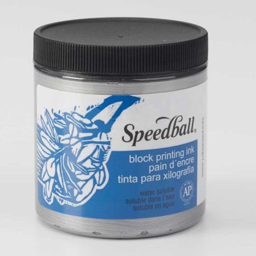 Speedball Water Soluble Block Printing Ink Silver