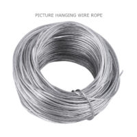 Picture hanging wire rope