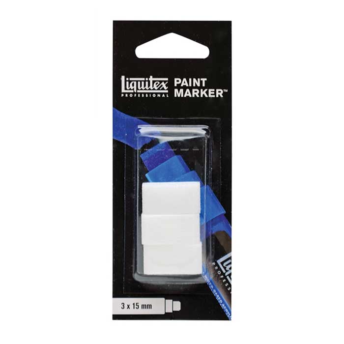 Liquitex Pro Acrylic Paint Marker - Wide Replacement Nib Pack of 3.